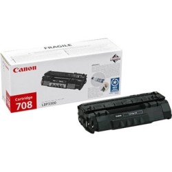 Toner Original Canon Black, CRG-708, pentru LBP-3300|LBP-3360, 2.5K, (timbru verde 1.2 lei) , "CR0266B002AA"
