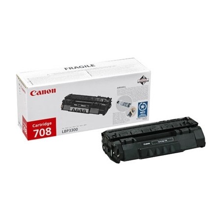 Toner Original Canon Black, CRG-708, pentru LBP-3300|LBP-3360, 2.5K, (timbru verde 1.2 lei) , "CR0266B002AA"
