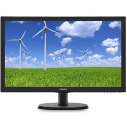 MONITOR PHILIPS 21.5", home, office, TN, Full HD (1920 x 1080), Wide, 250 cd/mp, 5 ms, VGA, DVI, "223S5LSB/00" (timbru verde 7 l