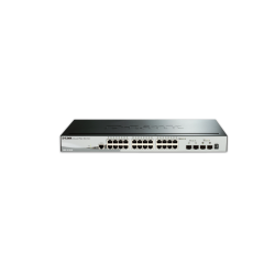 SWITCH D-Link 24-port GigE PoE + 2-port SFP + 2-port lOG SmartPro Switch "DGS-1510-28P"(timbru verde 2 lei)