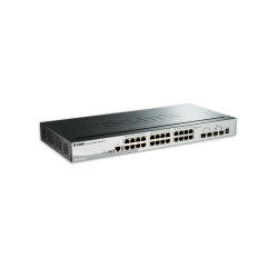 SWITCH D-Link 24-port GigE PoE + 2-port SFP + 2-port lOG SmartPro Switch "DGS-1510-28P"(timbru verde 2 lei)