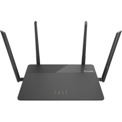 ROUTER D-LINK wireless 1900Mbps, 4 porturi Gigabit, 4 antene externe, Dual Band AC1900 (1300/600Mbps), AC SmartBeam, MU-MIMO, bl