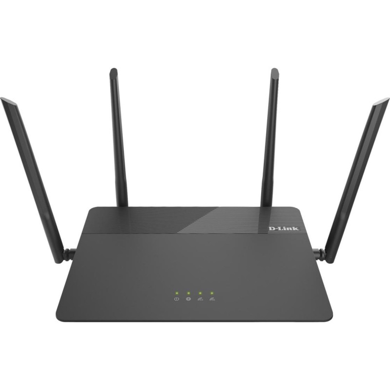 ROUTER D-LINK wireless 1900Mbps, 4 porturi Gigabit, 4 antene externe, Dual Band AC1900 (1300/600Mbps), AC SmartBeam, MU-MIMO, bl