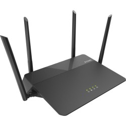 ROUTER D-LINK wireless 1900Mbps, 4 porturi Gigabit, 4 antene externe, Dual Band AC1900 (1300/600Mbps), AC SmartBeam, MU-MIMO, bl