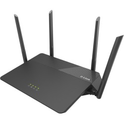 ROUTER D-LINK wireless 1900Mbps, 4 porturi Gigabit, 4 antene externe, Dual Band AC1900 (1300/600Mbps), AC SmartBeam, MU-MIMO, bl