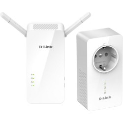 KIT ADAPTOR POWERLINE D-LINK tehnologie AV2.1, AV1000, pana la 1000Mbps, 1 port Gigabit, wireless dual band AC1200, priza AC, 2 