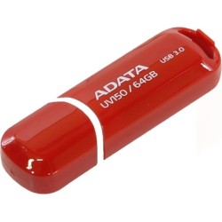 MEMORIE USB 3.2 ADATA 64 GB, cu capac, carcasa plastic, rosu, "AUV150-64G-RRD" (timbru verde 0.03 lei)
