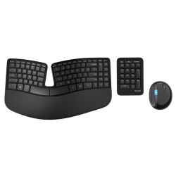 Kit TASTATURA si Mouse Microsoft, "Sculpt Ergonomic", wireless, 109 taste format standard, mouse , 4/1 butoane, negru, "L5V-0002