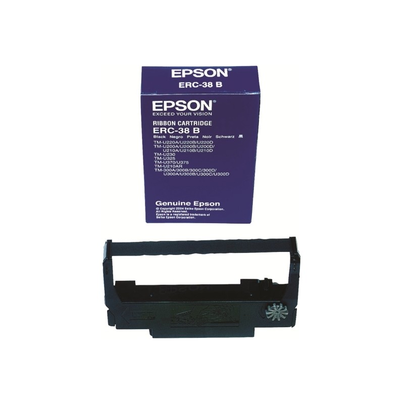 Ribon Original Epson Black, S015374, pentru TMU200, (timbru verde 0.15 lei),  "C43S015374"(RAPO)