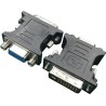 ADAPTOR video GEMBIRD, DVI-I DL (T) la VGA (M), black, "A-DVI-VGA-BK" (timbru verde 0.08 lei)