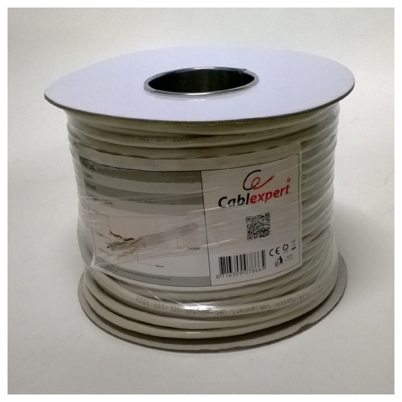 ROLA CABLU FTP GEMBIRD, Cat6. 100m, Cupru-Aluminiu, Solid, AWG24, "FPC-6004-SOL/100"