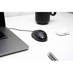 MOUSE  Spacer, PC sau NB, cu fir, USB, optic,  800 dpi, butoane/scroll 3/1, , negru, "SPMO-080" 45503289 (timbru verde 0.18 lei)