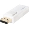 ADAPTOR video LOGILINK, DisplayPort (T) la HDMI (M), rezolutie maxima 4K UHD (3840 x 2160) la 30 Hz, alb, "CV0100" (timbru verde