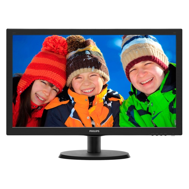 MONITOR PHILIPS 21.5", home, office, TN, Full HD, Wide, 200 cd/mp, 5 ms, VGA, "223V5LSB2/62" (timbru verde 7 lei)