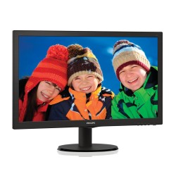MONITOR PHILIPS 21.5", home, office, TN, Full HD, Wide, 200 cd/mp, 5 ms, VGA, "223V5LSB2/62" (timbru verde 7 lei)
