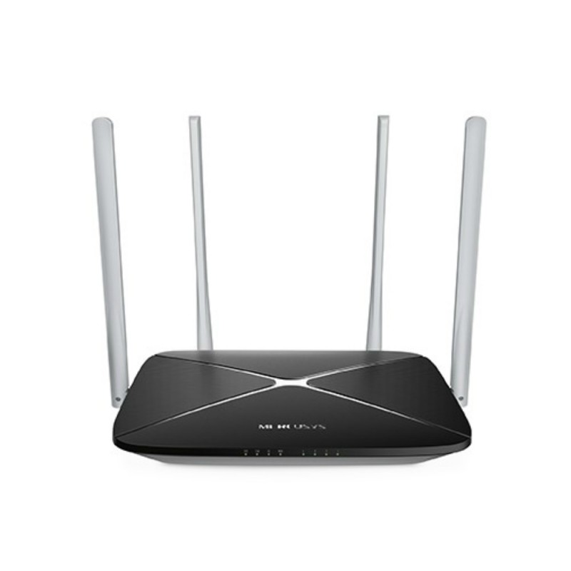 ROUTER MERCUSYS wireless 1200Mbps, 4 porturi 10/100Mbps, Dual Band AC1200 "AC12" (timbru verde 0.8 lei) 692884
