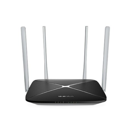 ROUTER MERCUSYS wireless 1200Mbps, 4 porturi 10/100Mbps, Dual Band AC1200 "AC12" (timbru verde 0.8 lei) 692884