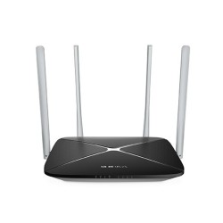 ROUTER MERCUSYS wireless 1200Mbps, 4 porturi 10/100Mbps, Dual Band AC1200 "AC12" (timbru verde 0.8 lei) 692884