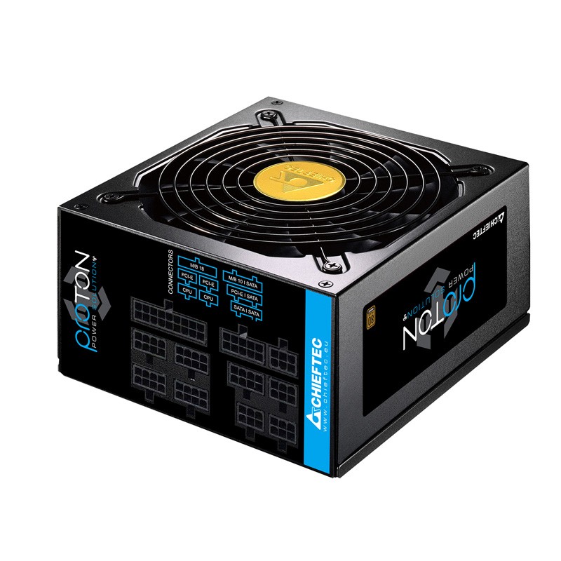SURSA Chieftec PROTON 1000 W, modulara, certificare 80 Plus Bronze, ventilator 140 mm x 1, PCI-E 6+2 pin x 2, SATA x 6, "BDF-100