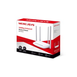 ROUTER MERCUSYS wireless  300Mbps, 4 porturi 10/100Mbps, 4 x antene externe "MW325R" (timbru verde 0.8 lei) /45505975
