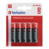 BATERIE VERBATIM  AA (R6), 1.5V alcalina, 10 buc., "49875" (timbru verde 0.8 lei)