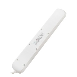 PRELUNGITOR SPACER, Schuko x 5, conectare prin Schuko (T), USB x 2, cablu 1.8 m, 16 A, max. 3500W, protectie supratensiune, alb,