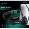 CASTI SPACER cu microfon. pe fir (handsfree), jack 3.5mm, black "SPK-205"   (include TV 0.75 lei)