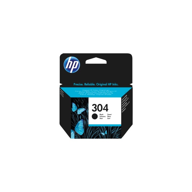 Cartus Cerneala Original HP Black, nr.304, pentru DeskJet 2620|2630|2632|3750|3760, , (timbru verde 0.15 lei), "N9K06AE"