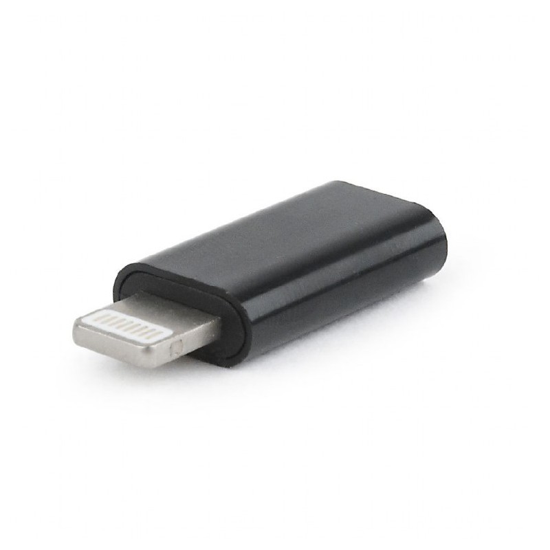 ADAPTOR GEMBIRD, pt. smartphone, Lightning (T) la USB Type-C (M), negru, "A-USB-CF8PM-01" (timbru verde 0.08 lei)