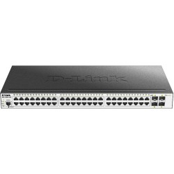 SWITCH D-LINK L2 cu management 48 porturi Gigabit + 4 porturi 10G SFP+, carcasa metalica, rackabil, "DGS-3000-52X" (timbru verde