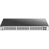 SWITCH D-LINK L2 cu management 48 porturi Gigabit + 4 porturi 10G SFP+, carcasa metalica, rackabil, "DGS-3000-52X" (timbru verde