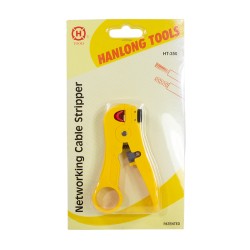 Dezizolator pentru cablu de retea UTP / STP Logilink, cu taietor, diametru ajustabil 3.5-9mm, Yellow "WZ0032"