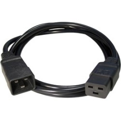 CABLU alimentare GEMBIRD prelungitor, 1.5m, intrare C20, iesire C19, 16A, bulk, black, "PC-189-C19" (timbru verde 0.8 lei)
