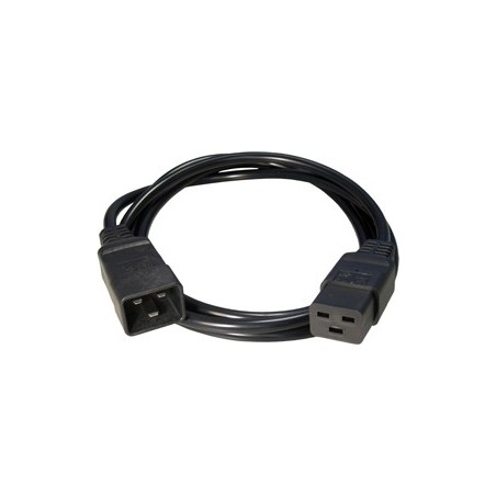 CABLU alimentare GEMBIRD prelungitor, 1.5m, intrare C20, iesire C19, 16A, bulk, black, "PC-189-C19" (timbru verde 0.8 lei)
