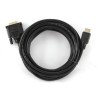CABLU video GEMBIRD, adaptor HDMI (T) la DVI-D SL (T), 4.5m, conectori auriti, negru, "CC-HDMI-DVI-15" (timbru verde 0.8 lei)