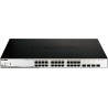 SWITCH PoE D-LINK Smart 24 porturi Gigabit (24 poE) + 4 porturi Combo SFP, IEEE 802.3af/at, carcasa metalica, rackabil,  "DGS-12