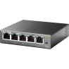 SWITCH TP-LINK  5 porturi Gigabit. carcasa metalica "TL-SG105E" (timbru verde 2 lei)