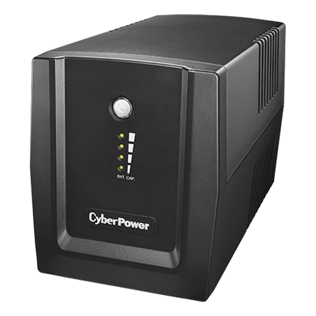 UPS CYBER POWER Line Int. cu management,  LED,  1500VA/ 900W, AVR, 4 x socket Shucko, indicatie status cu LED, 2 x baterie 12 V/