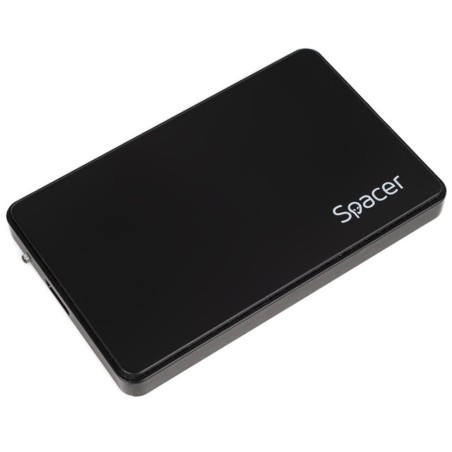 RACK extern SPACER, pt HDD/SSD, 2.5 inch, S-ATA, interfata PC USB 3.0, Husa piele sintetitca, plastic, negru, "SPR-25612" 455062