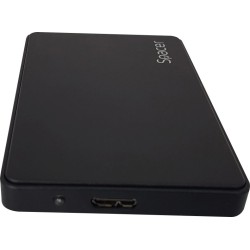 RACK extern SPACER, pt HDD/SSD, 2.5 inch, S-ATA, interfata PC USB 3.0, Husa piele sintetitca, plastic, negru, "SPR-25612" 455062
