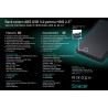 RACK extern SPACER, pt HDD/SSD, 2.5 inch, S-ATA, interfata PC USB 3.0, Husa piele sintetitca, plastic, negru, "SPR-25612" 455062