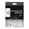 Kit adaptor pasiv POE, cablu injector RJ45 + alimentare RJ45, white, Gembird "PP12-POE-0.15M-W" (timbru verde 0.8 lei)