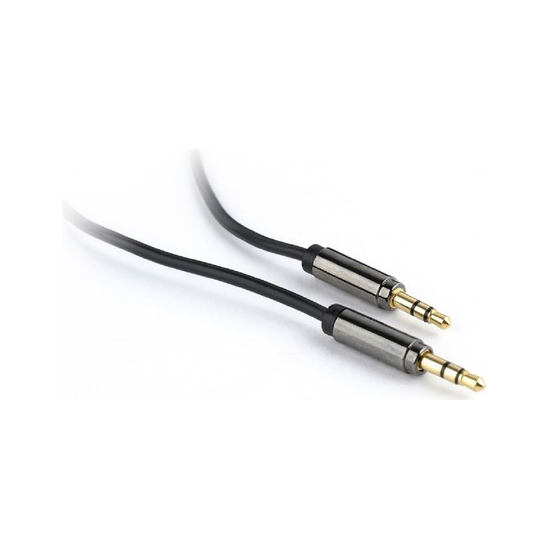 CABLU audio GEMBIRD stereo (3.5 mm jack T/T), 1.8m, conectori auriti, black "CCAP-444-6" (timbru verde 0.08 lei)