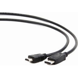 CABLU video GEMBIRD, adaptor DisplayPort (T) la HDMI (T), 1.8m, negru, "CC-DP-HDMI-6" (timbru verde 0.18 lei)