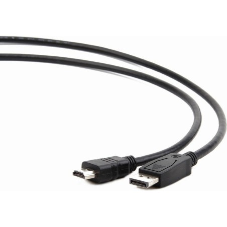 CABLU video GEMBIRD, adaptor DisplayPort (T) la HDMI (T), 1.8m, negru, "CC-DP-HDMI-6" (timbru verde 0.18 lei)