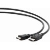 CABLU video GEMBIRD, adaptor DisplayPort (T) la HDMI (T), 1.8m, negru, "CC-DP-HDMI-6" (timbru verde 0.18 lei)