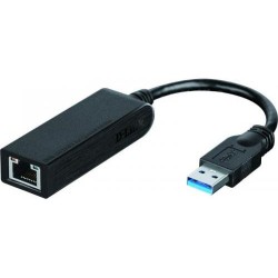 ADAPTOR RETEA D-LINK , extern, USB 3.0, port RJ-45, 1000 Mbps, "DUB-1312" (timbru verde 0.18 lei)