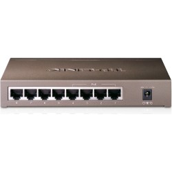 SWITCH PoE TP-LINK  8 porturi 10/100Mbps (4 PoE), IEEE 802.3af, carcasa metalica "TL-SF1008P" (timbru verde 2 lei)