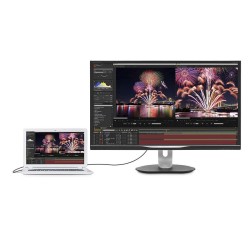 MONITOR PHILIPS 31.5", grafica, IPS, WQHD (2560 x 1440), Wide, 300 cd/mp, 4 ms, VGA, HDMI, DisplayPort, "328P6AUBREB/00" (timbru