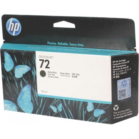 Cartus Cerneala Original HP Matte Black, nr.72, pentru DesignJet T1100|1120|1200|1300|2300|T610|620|770|790, , (timbru verde 0.1